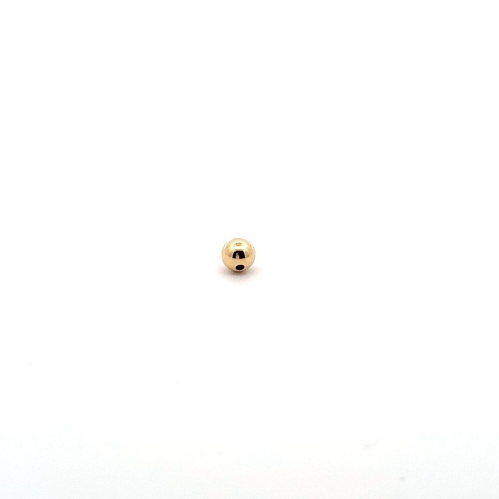 18K Gold Ball Bead Spacer DIY Bracelet Necklace Making 6mm - Picture 4 of 4